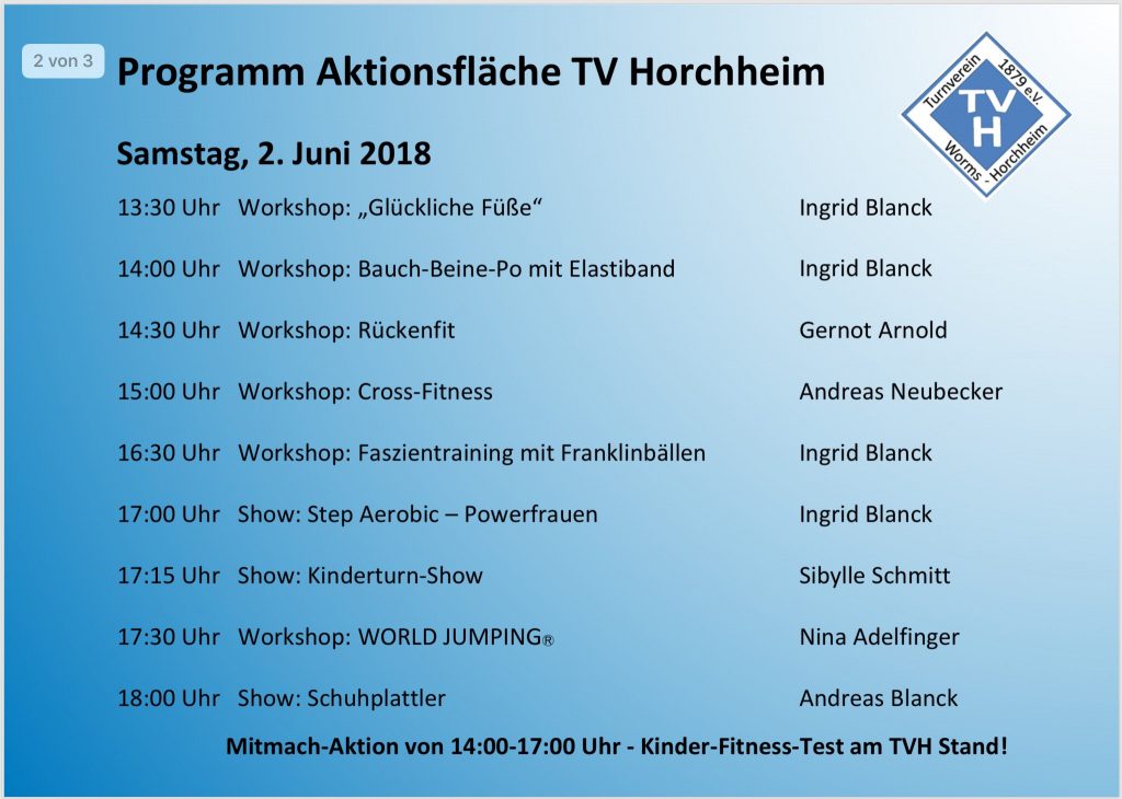 Samstag-Programm